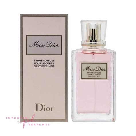 dior miss dior brume soyeuse pour le corps|miss dior mist 100 ml.